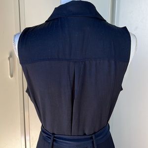 The Mariah Linen Tank-Hibiscus
